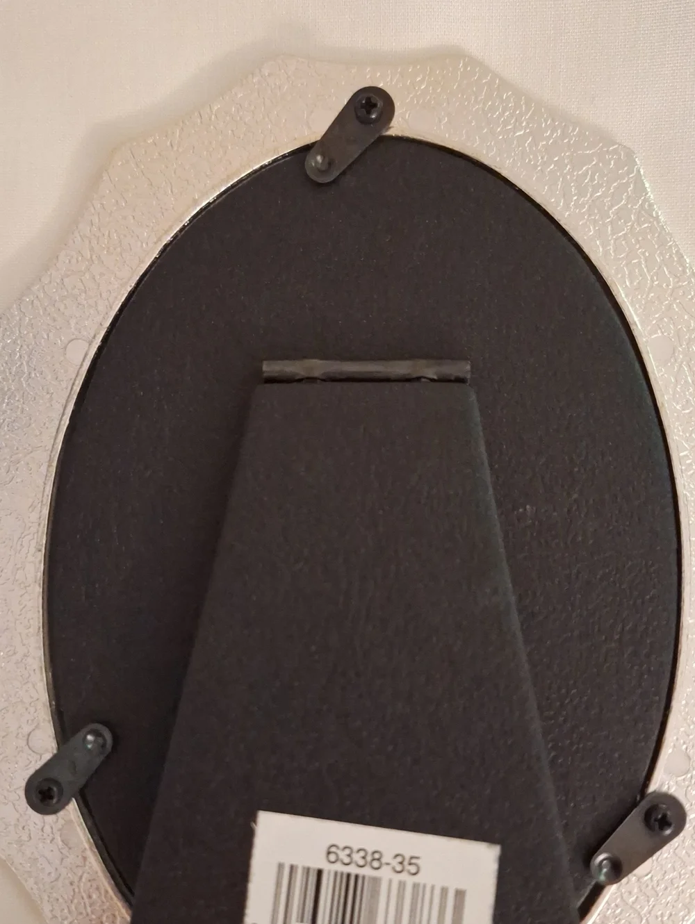 Pearl-Trimmmed Yellow Oval Picture Frame 3.5x5